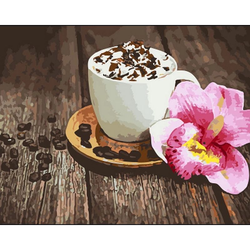 Kaffee mit Blume