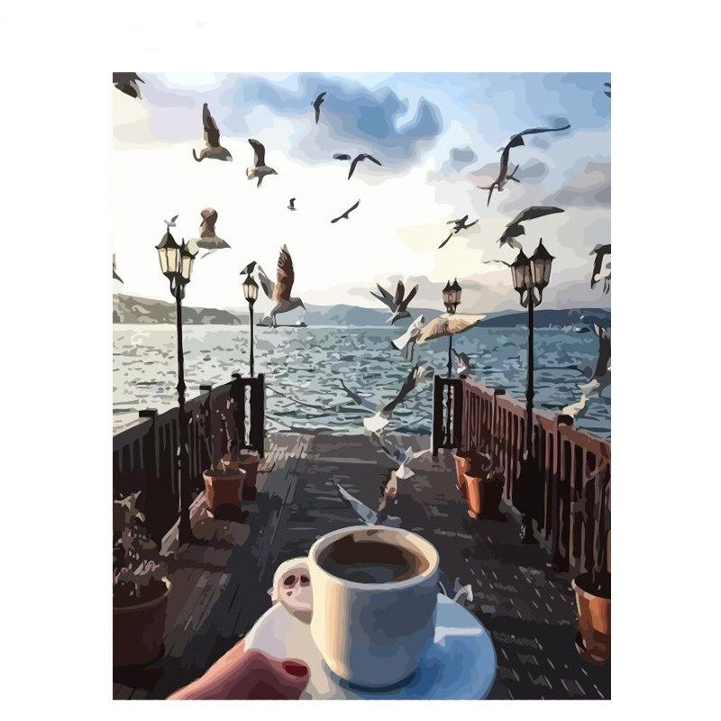 Kaffee am Pier