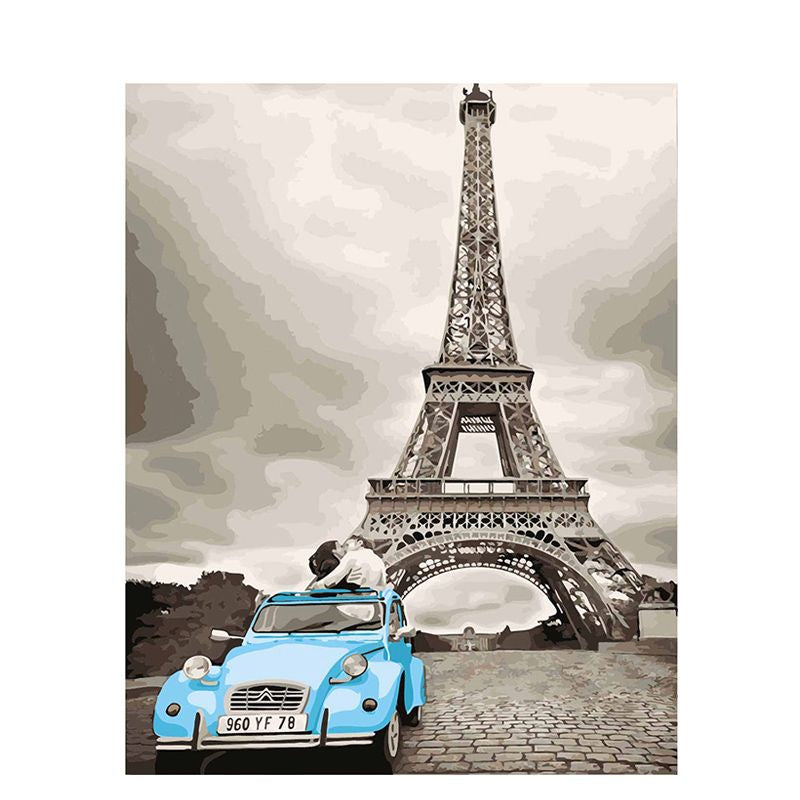 Eiffelturm mit Auto