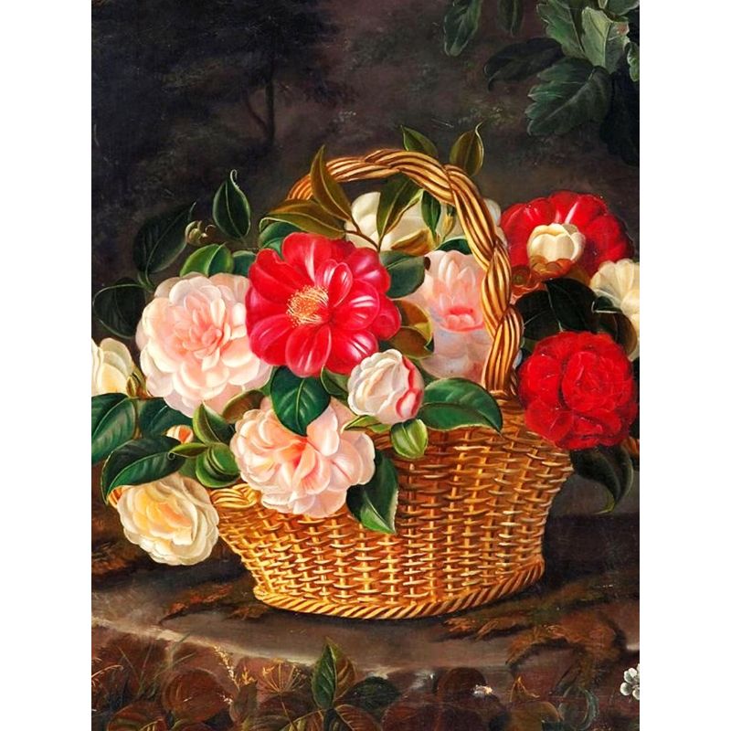 Korb mit Blumen