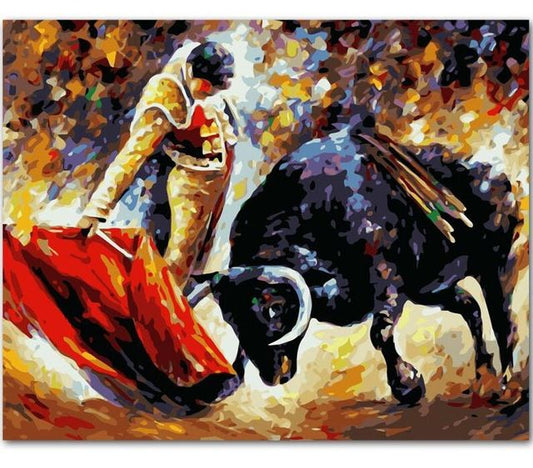 Torero mit Stier