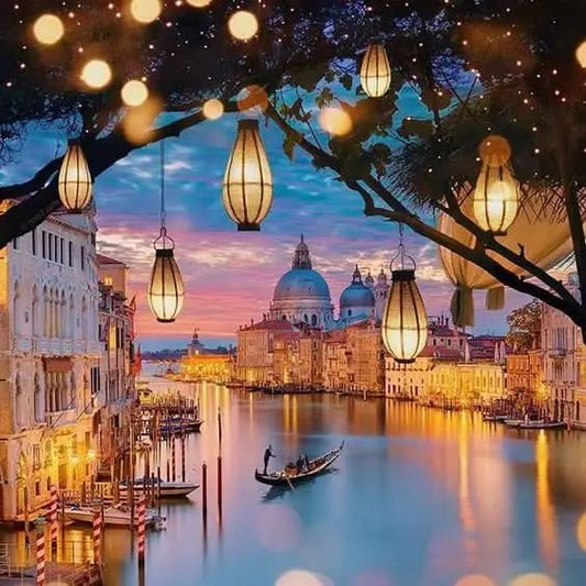 Venedig mit Lichtern
