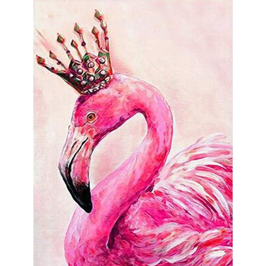 Flamingo mit Krone
